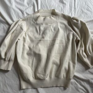 Aritzia Short Sleeve Puff Sweater